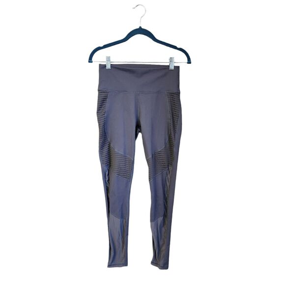 Fabletics Mid Rise Leggings Demi Lovato Women's Size S Elastic Waist Gray - Picture 1 of 11